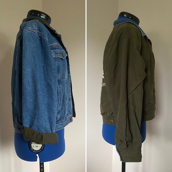 vintage reversible denim jacket small - Picture 10 of 16